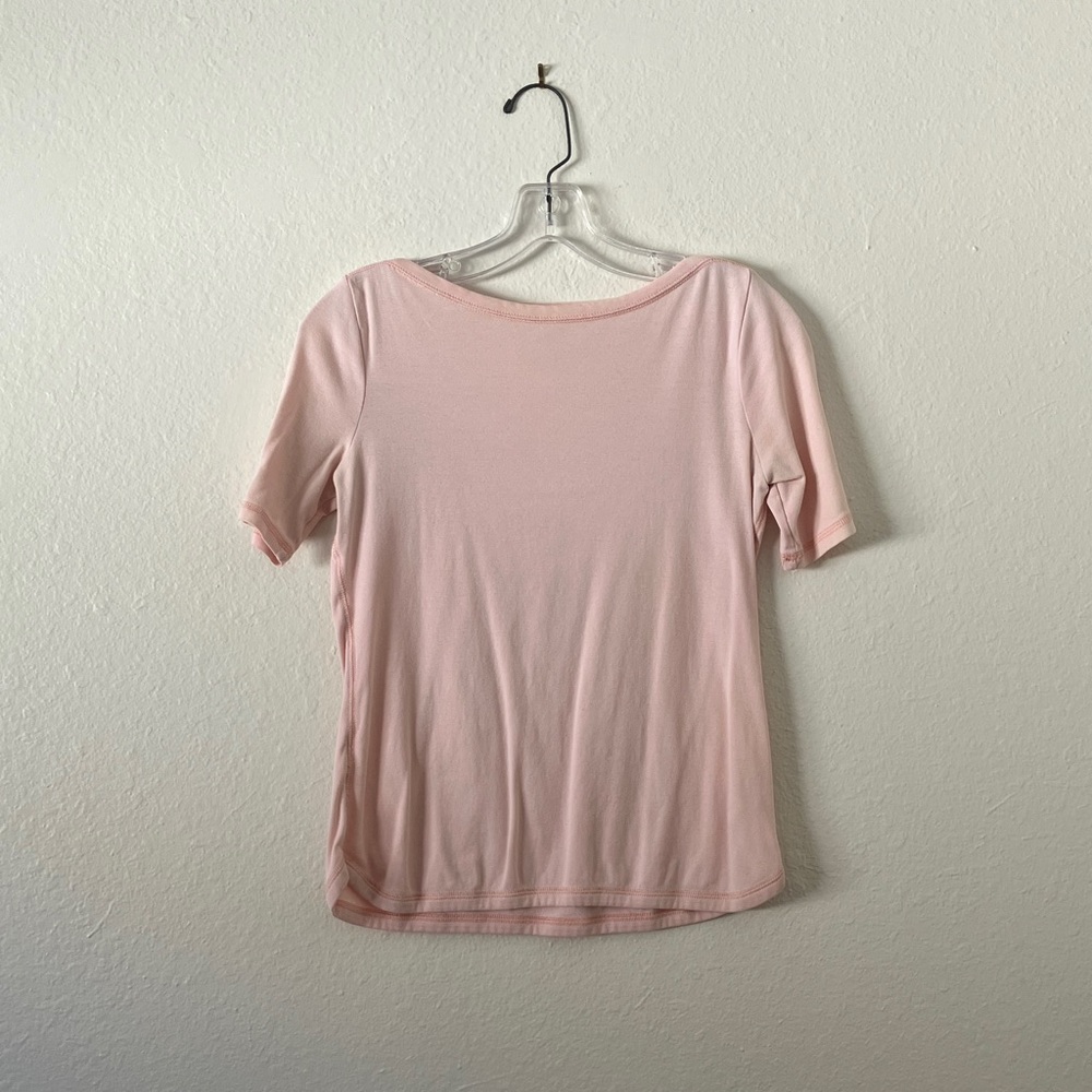 Pink Talbots Stretch Weekend Tee